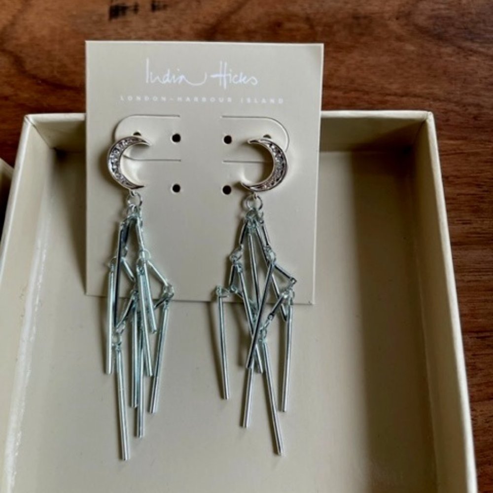 New in Box India Hicks Shoot For The Moon Earrings